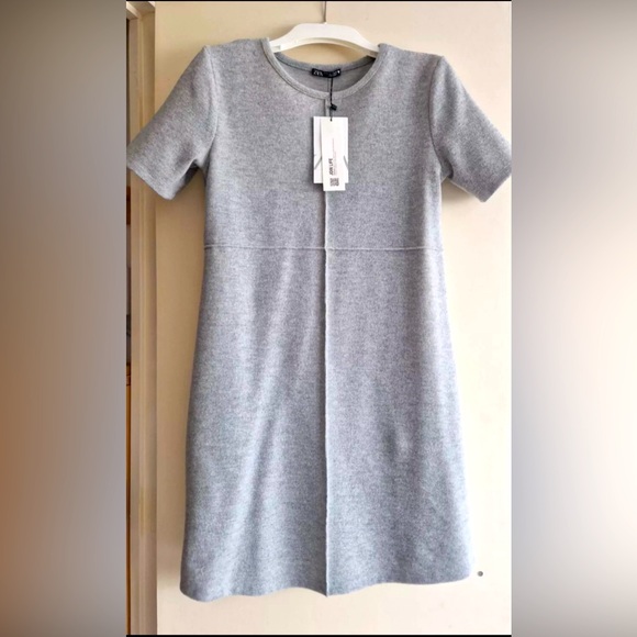 Zara short grey dress SMALL - Picture 1 of 3